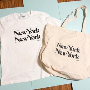 Corridor "New York New York" white t-shirt Small & tote bag
